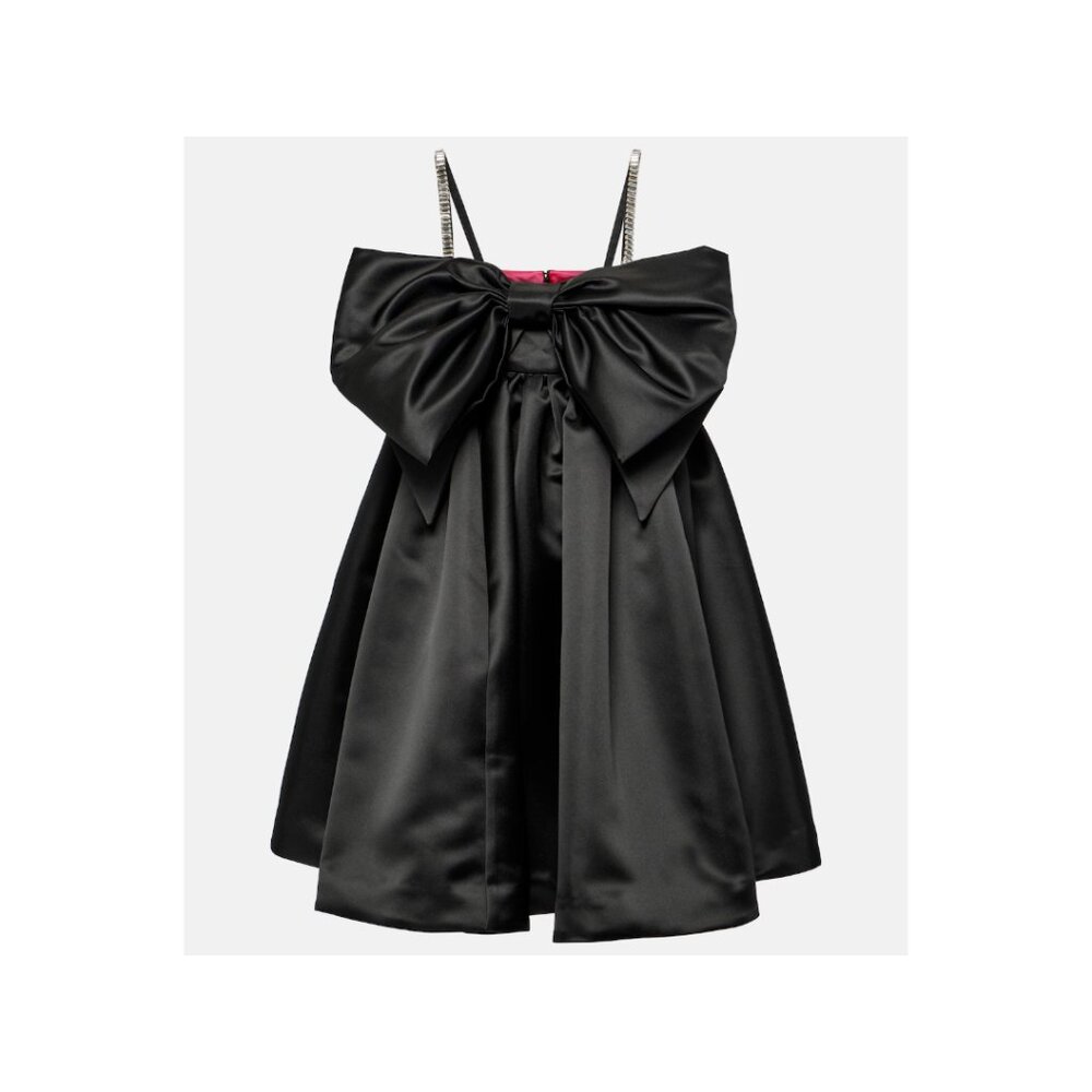 NWT Nina Ricci Black Bow Mini Dress | Cocktail Dress | Party Dress | Size 2